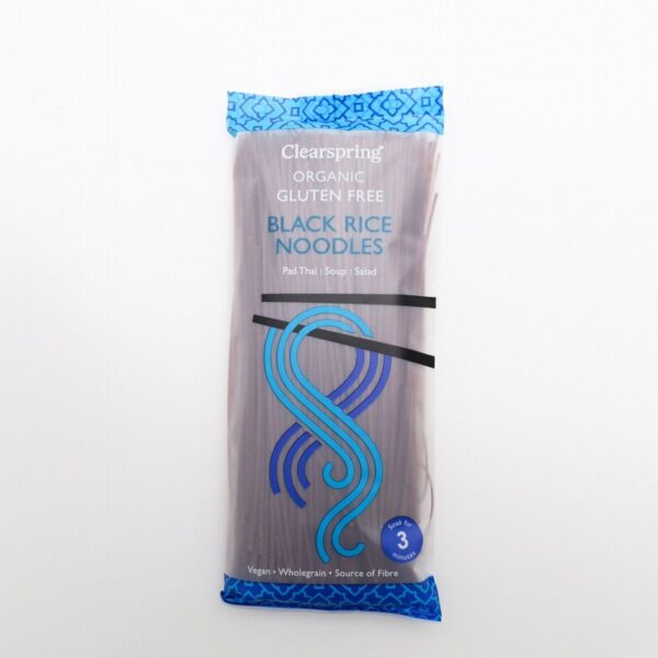 Clearspring Organic Black Rice Noodles (200g) - Organic to your door