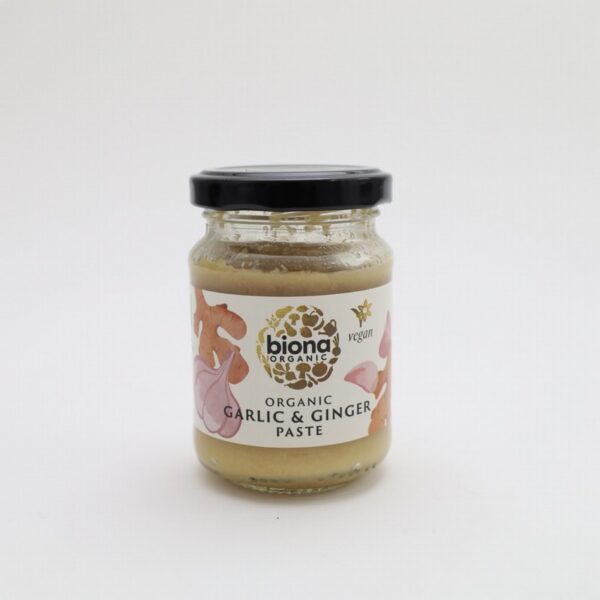 Biona Organic Garlic & Ginger Paste (130g) - Organic to your door