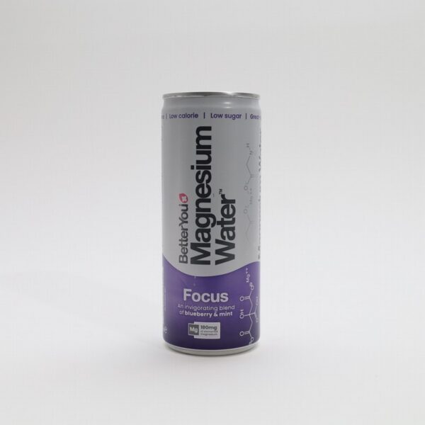 Magnesium Water Focus Drink Blueberry Mint (250ml) - Organic to your door