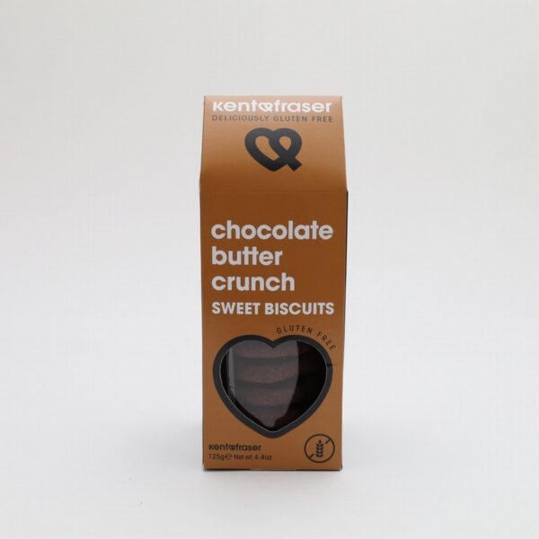 Kent & Fraser Chocolate Butter Crunch Biscuits (125g) - Organic to your door