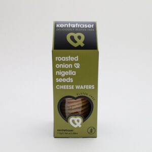 Kent & Fraser Onion, Nigella & Cheese Crackers (110g) - Organic to your door