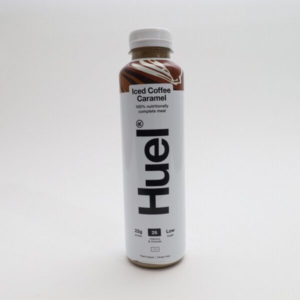 Huel Iced Coffee Caramel Protein Drink (500ml) - Organic to your door