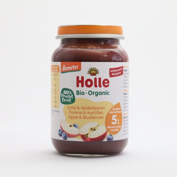 Holle Organic Apple & Blueberries (190g) - Organic to your door