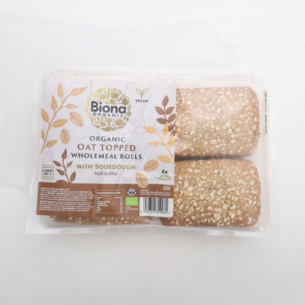 Biona Organic Oat Topped Rolls (300g)