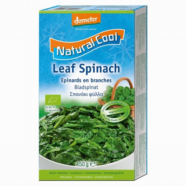 Natural Cool Organic Spinach (450g) - Organic to your door