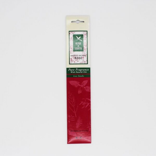 Herb & Earth Incense Rose (20s) - Organic to your door