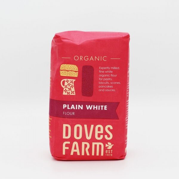 Doves Farm Organic Plain White Flour (1kg) - Organic to your door