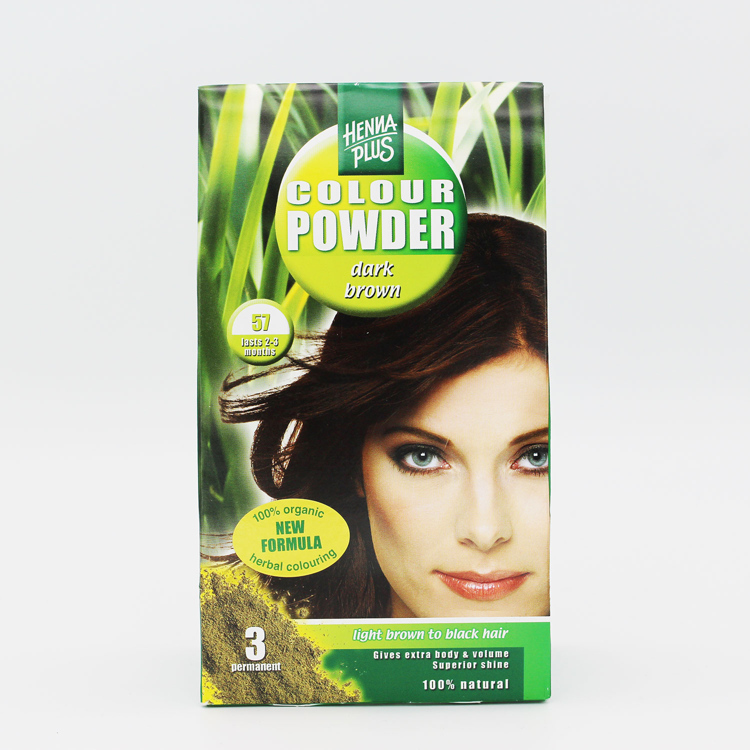 Henna Plus Dark Brown 57 (100g) Organic to your Door