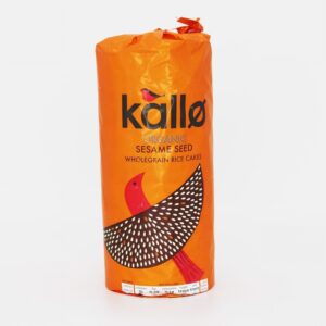 Kallo Organic Rice Cakes – Sesame (130g) - Organic to your door