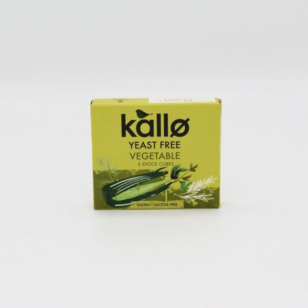 Kallo Vegetable Stock Cubes – Yeast Free (66g) - Organic to your door