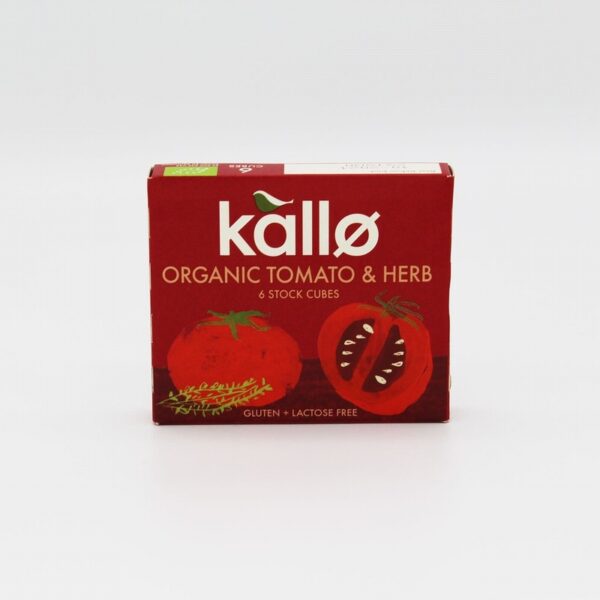 Kallo Organic Tomato & Herb Stock Cubes (66g) - Organic to your door