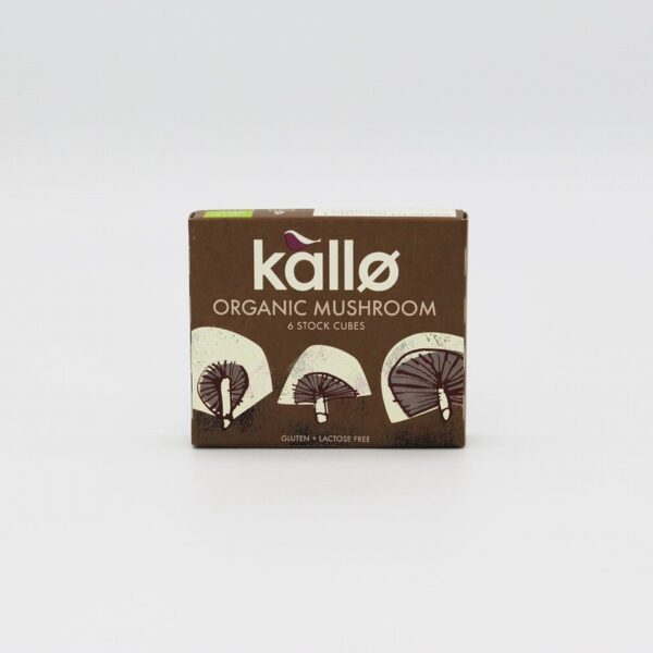 Kallo Mushroom Stock Cubes (66g) - Organic to your door