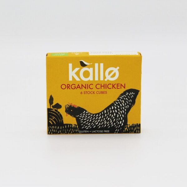 Kallo Organic Chicken Stock Cubes (66g) - Organic to your door