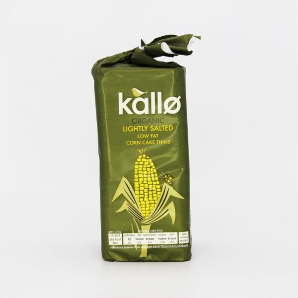 Kallo Organic Corn Cake Thins (130g) - Organic to your door