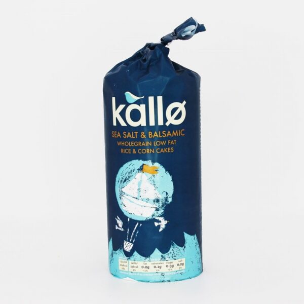 Kallo Rice Cakes – Sea Salt & Balsamic Vinegar (103g) - Organic to your door