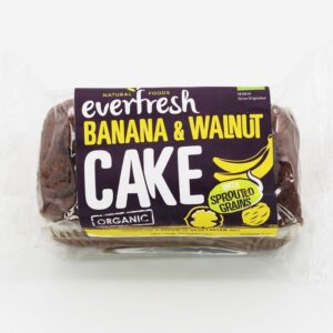 Everfresh Banana & Walnut Sprouted Cake (350g) - Organic to your door